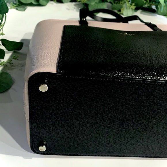 Kate Spade Grand Street Sadie Leather Tote Pink & Black - Picture 5 of 12